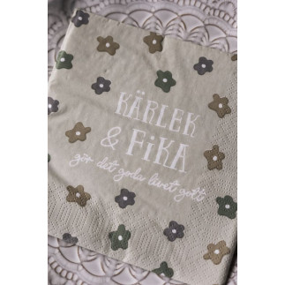 Majas Cottage Servetter Kärlek & Fika 20-pack