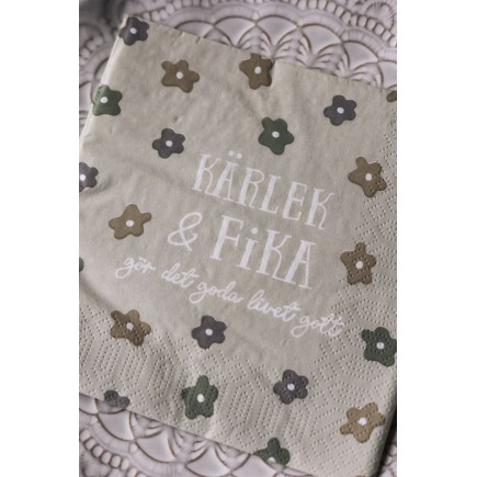 Majas Cottage Servetter Kärlek & Fika 20-pack