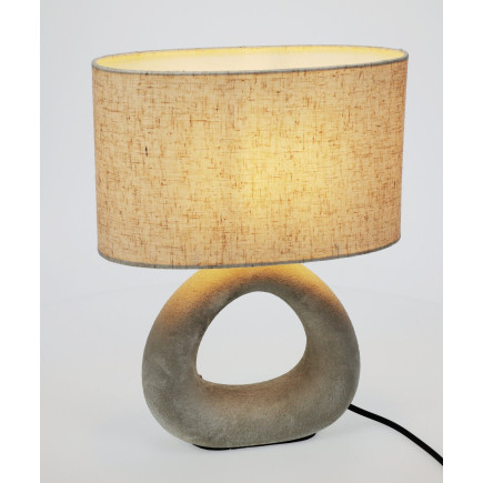 Bordslampa Lampa Keramik Vit
