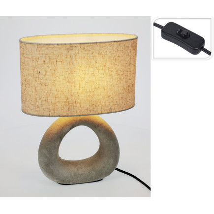 Bordslampa Lampa Keramik Vit