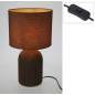 Bordslampa Lampa Keramik Brun