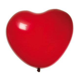 Ballong Hjärta Röd 8-pack Latex