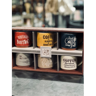 Mugg Keramik Kaffe 6-pack 