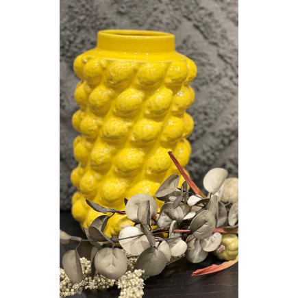 Vas Citroner Gul Keramik 27 cm
