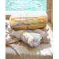 Hamam Handduk Badlakan Strandfilt 150x220 cm Grå