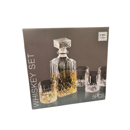 Whiskeyset Whiskey Karaff Glas Set 5 delar 
