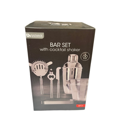 Bartenderset 6 delar Rostfritt