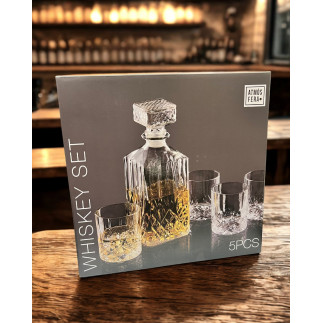 Whiskeyset Whiskey Karaff Glas Set 5 delar 