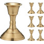 Ljusstake Metall Guld 8 cm