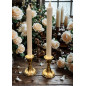 Ljusstake Metall Guld 8 cm