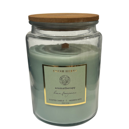 Doftljus Black Snakemod Wooden Wick