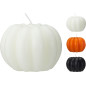 Ljus Pumpa Halloween Vitt 9 cm