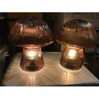 Bordslampa Lampa LED Svamp Grön Orange Brun 25 cm