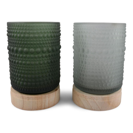 Ljuskopp 2-pack ljus- och mörkgrön 13 cm