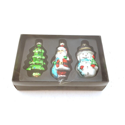 Julgranspynt Glas 3-pack