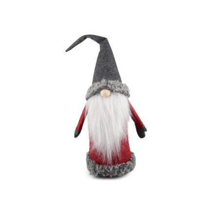 Tomte Filt röd/grå 60 cm