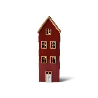 Lykta Hus Rött 29 cm