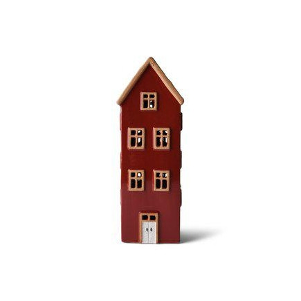 Lykta Hus Rött 29 cm