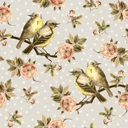 Servetter Fåglar Blommor 20-pack