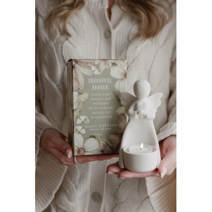 Majas Cottage Ängel Ljushållare Värdefull Gåvobox