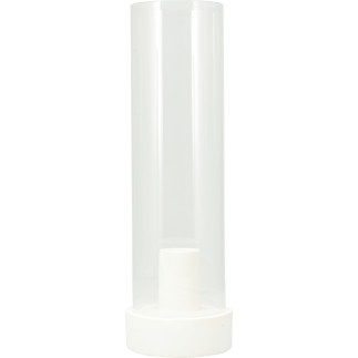 Ljushållare Ljusstake Glas Vit Svart Beige