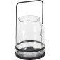 Ljushållare Lykta Svart Glas Metall 29 cm Ljushållare Lykta Svart Glas Metall 29 cm