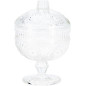 Skål på fot med lock Glas 15 cm