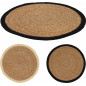 Underlägg Rund Svart Kant Rotting 37 cm 4-pack Underlägg Rund Svart Kant Rotting 37 cm 4-pack