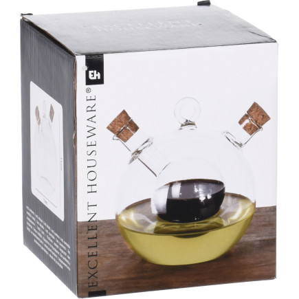 Flaska Glas Olja & Vinäger 12 cm