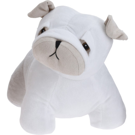 Dörrstopp Dekoration Bulldog Vit
