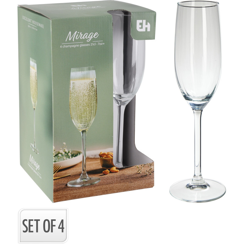Champagneglas 4-pack 21 cl