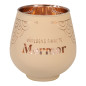 Lykta Mormor Glas Mirror Candle med text Ljuslykta