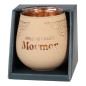 Lykta Mormor Glas Mirror Candle med text Ljuslykta