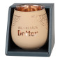 Lykta Dotter Glas Mirror Candle med text Ljuslykta Lykta Dotter Glas Mirror Candle med text Ljuslykta