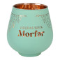 Lykta Morfar Glas Mirror Candle med text Ljuslykta Lykta Morfar Glas Mirror Candle med text Ljuslykta