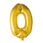 Ballong Siffra 0 Guld 86 cm Ballong Siffra 0 Guld 86 cm