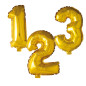 Ballong Siffra 0 Guld 86 cm Ballong Siffra 0 Guld 86 cm