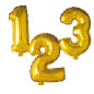 Ballong Siffra 5 Guld 86 cm