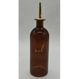 Flaska Glas Olja Pipkork Brun 500 ml