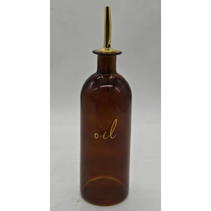 Flaska Glas Olja Pipkork Brun 500 ml