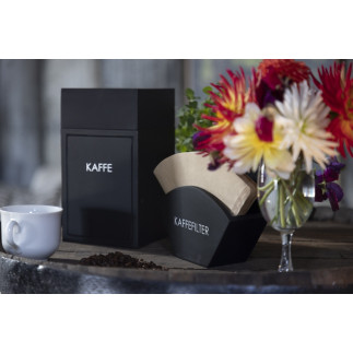 Kaffefilter hållare Svart Trä 