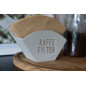 Kaffefilter hållare Sandfärgad Trä 