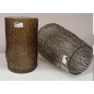 Vas Ljushållare Glas Taupe 21 cm Vas Ljushållare Glas Taupe 21 cm