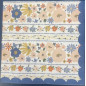 Servetter Blommor Blå 33x33 cm 20-pack 