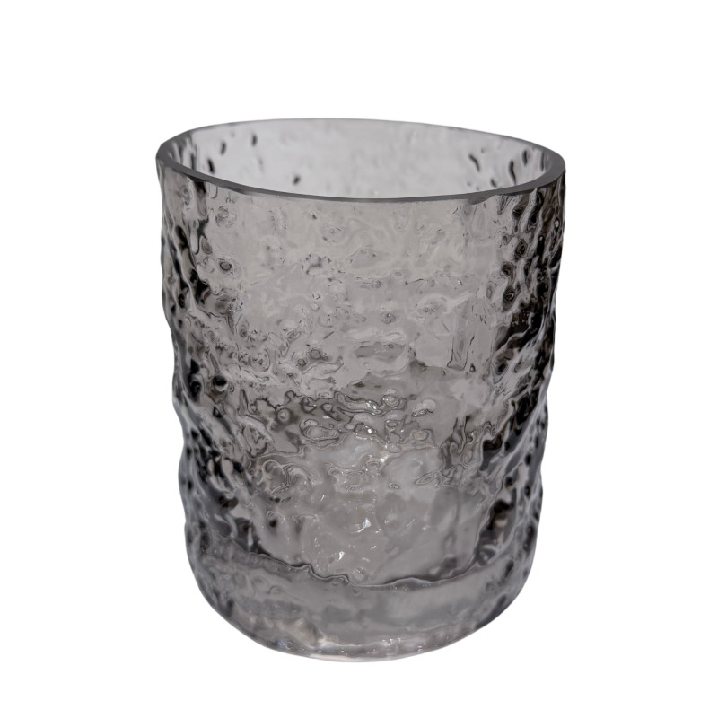 Ljushållare Taupe Glas 10 cm Ljushållare Taupe Glas 10 cm