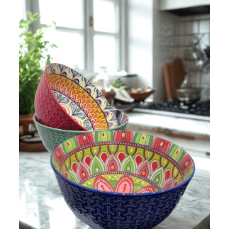 Skål Mönstrad 21 cm