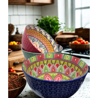 Skål Mönstrad 21 cm