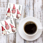 Kaffeservetter Julvätte familj 20-pack