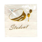 Servetter Student Vit Guld 20-pack Servetter Student Vit Guld 20-pack
