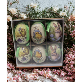Påskägg 6-pack 6 cm